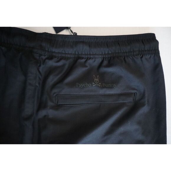 Psycho Bunny Men's Sz M Black Cabrini Commuter Drawstring Shorts - Picture 9 of 13